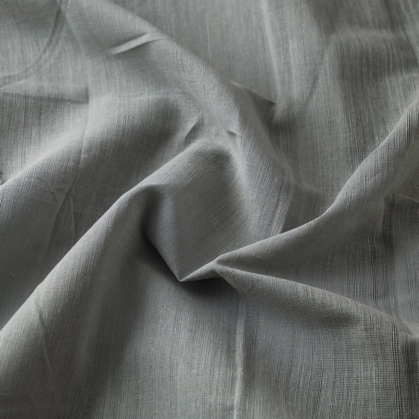 Grey Pure Handloom Godavari Cotton Fabric