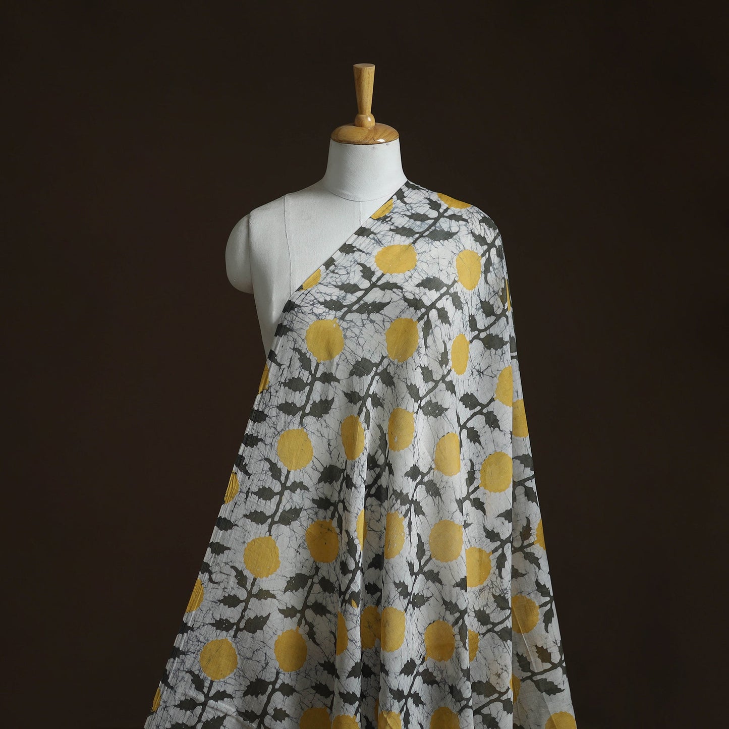 Pure mul cotton kutch hand block batik print fabric 12