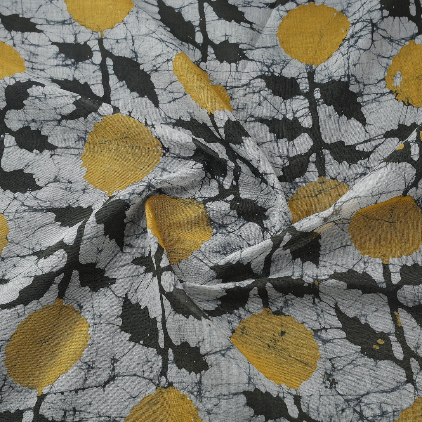 Pure mul cotton kutch hand block batik print fabric 12