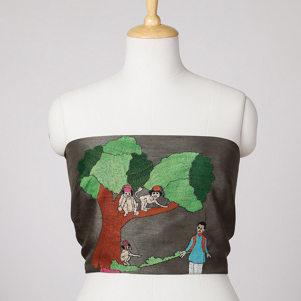 Kantha Embroidery Blouse Piece