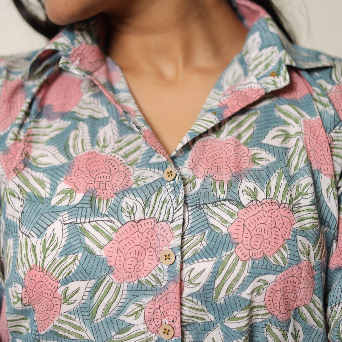 Sanganeri Block Printed Cotton Co-Ord Set 16 Online at iTokri.com