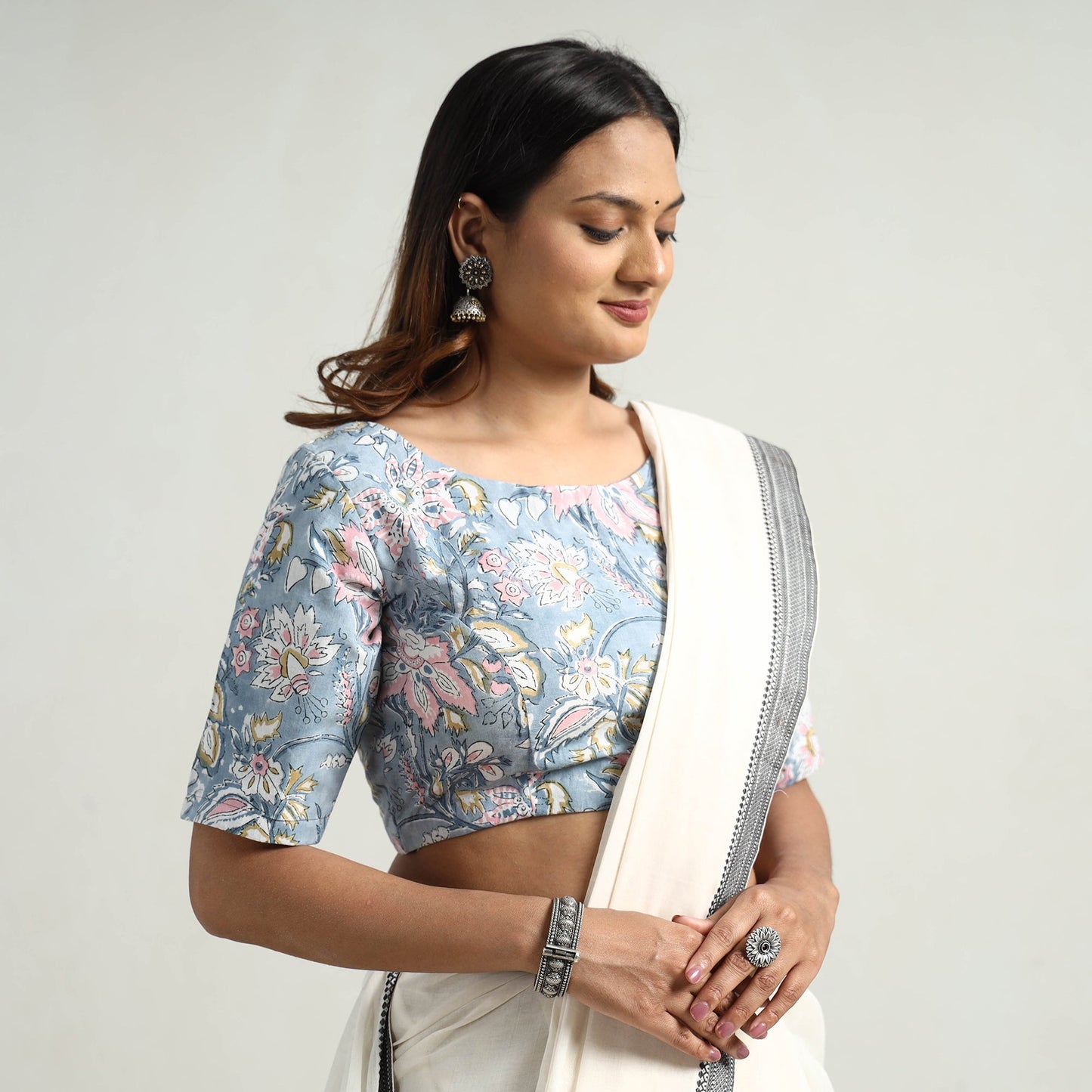 Sanganeri Stitched Blouse