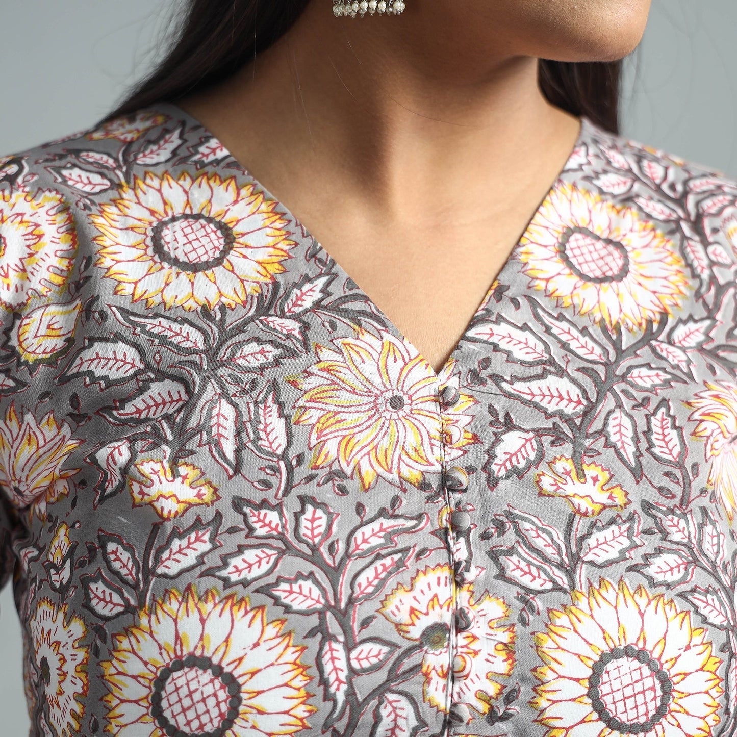 Sanganeri Block Printed Cotton Long Kurta Online