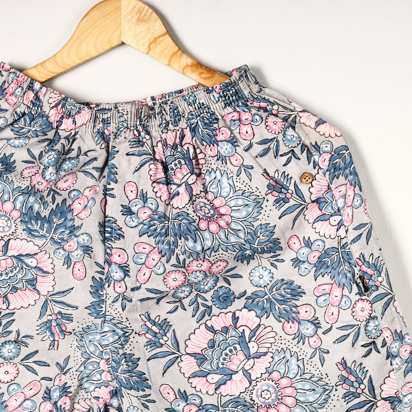 Sanganeri Block Printed Cotton Unisex Boxer/Shorts