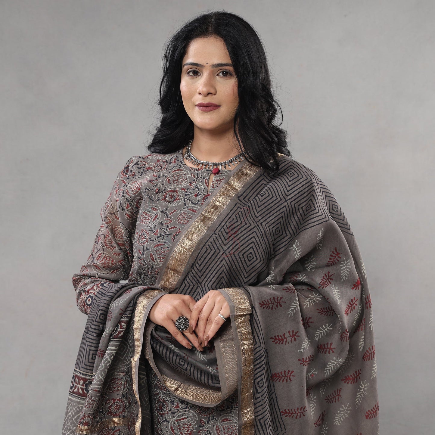 sanganeri kurta set
