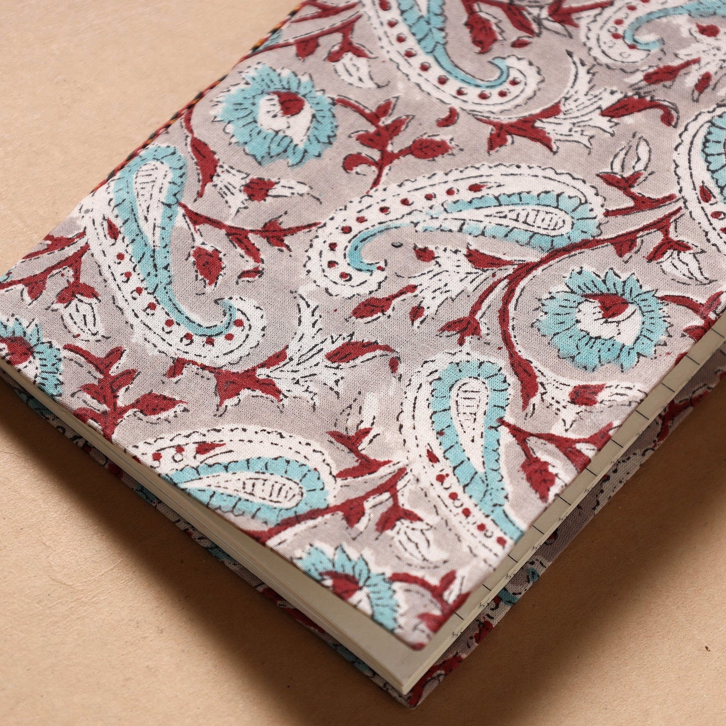 Buy Sanganeri Fabric Cover Handmade Paper Notebook Online at iTokri.com