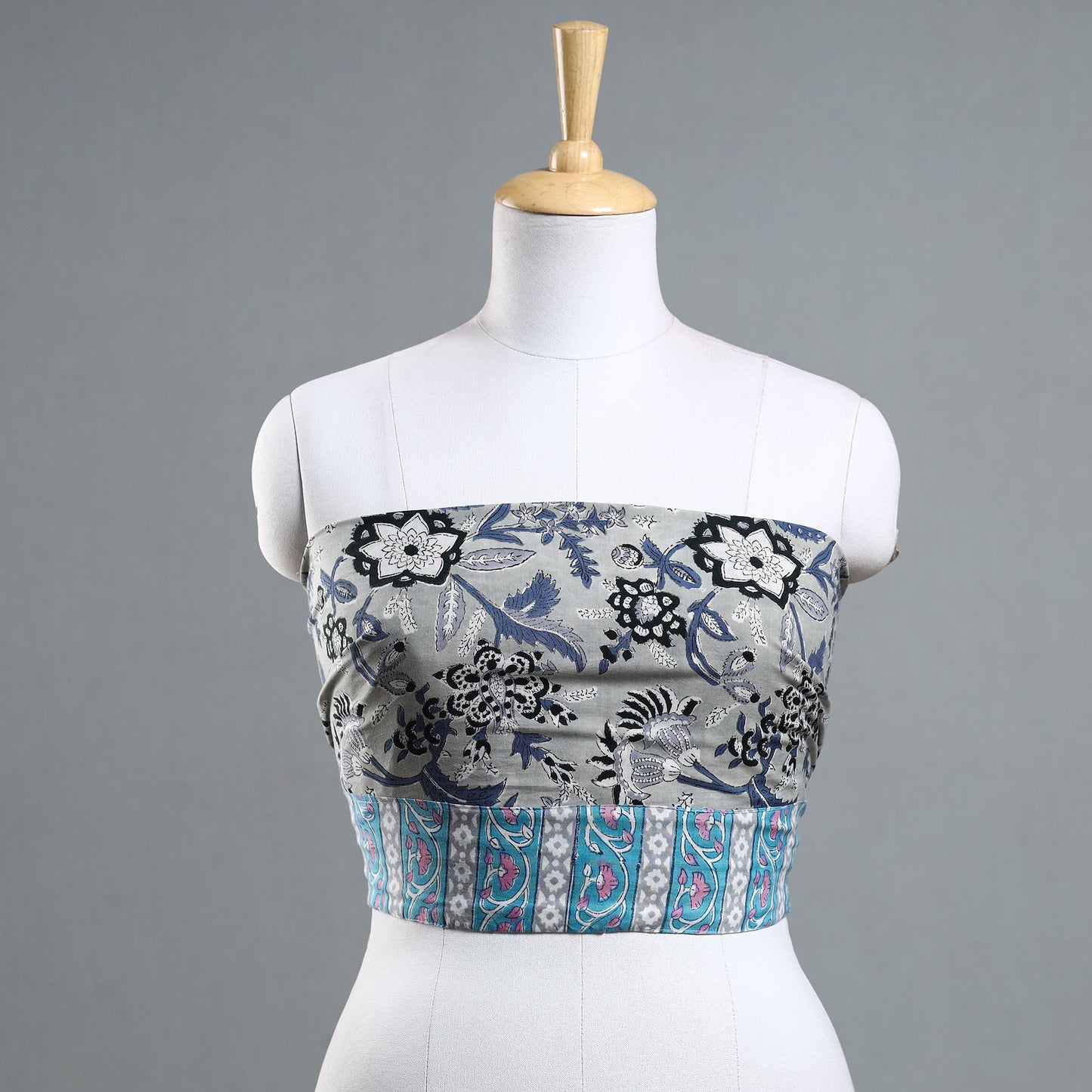 Buy Sanganeri Block Printed Cotton Blouse Piece