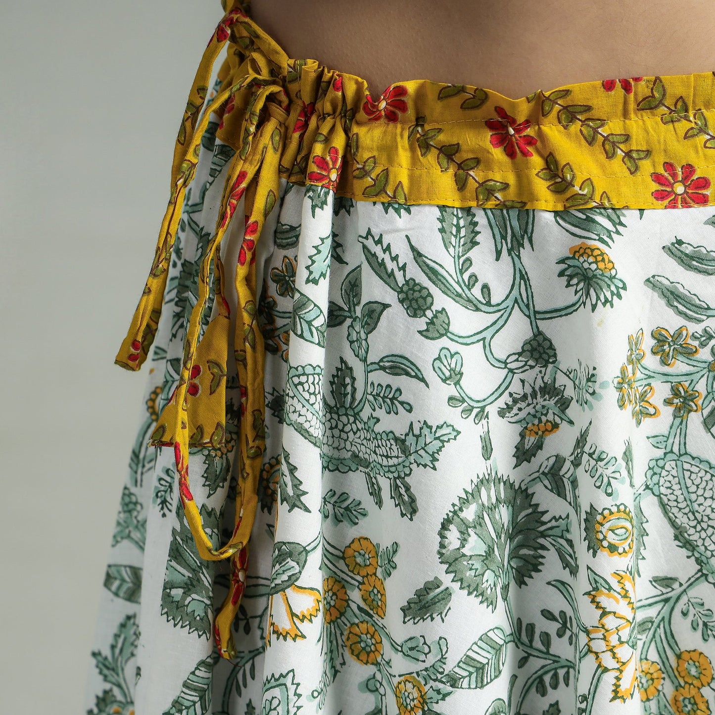 Sanganeri Block Printed Cotton Long Skirt