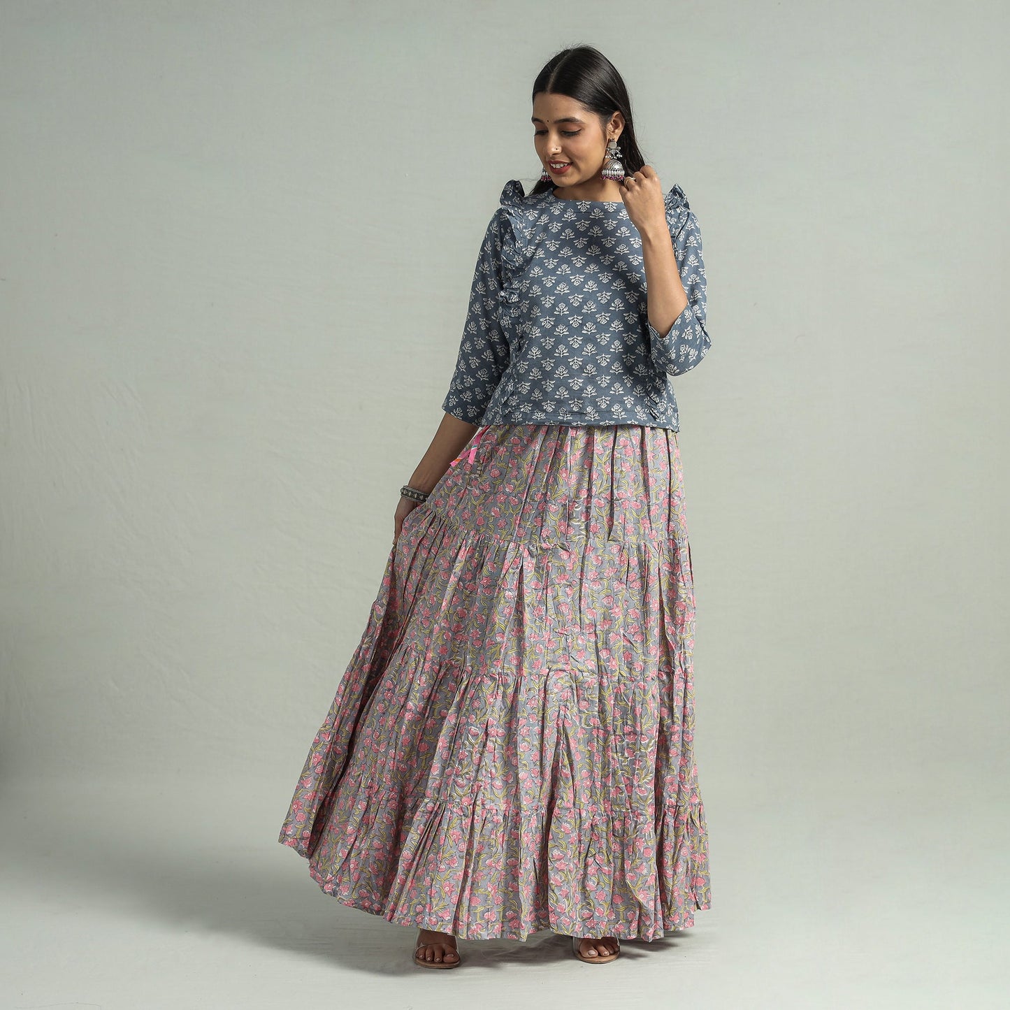 sanganeri long skirt
