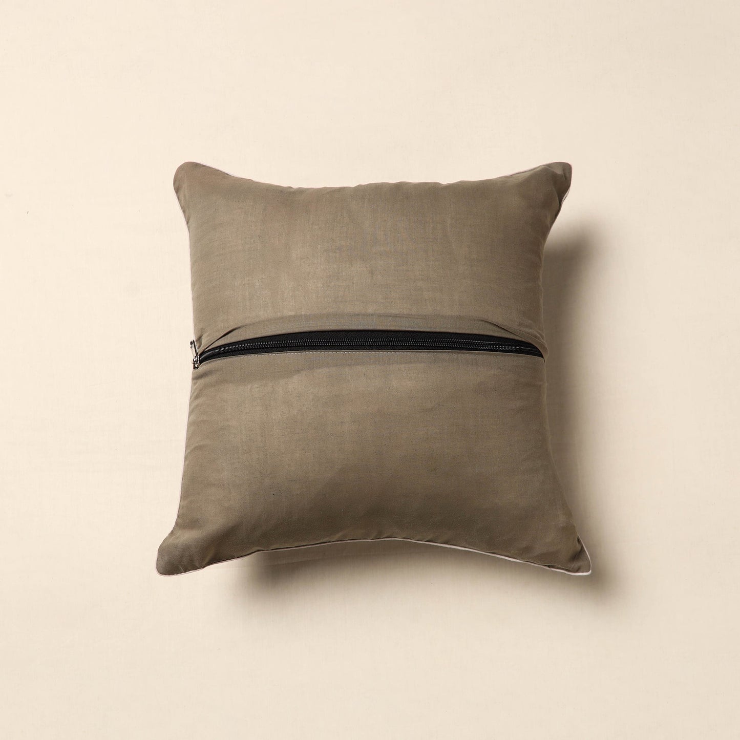 Grey Tie & Dye Bandhani Cushion Cover