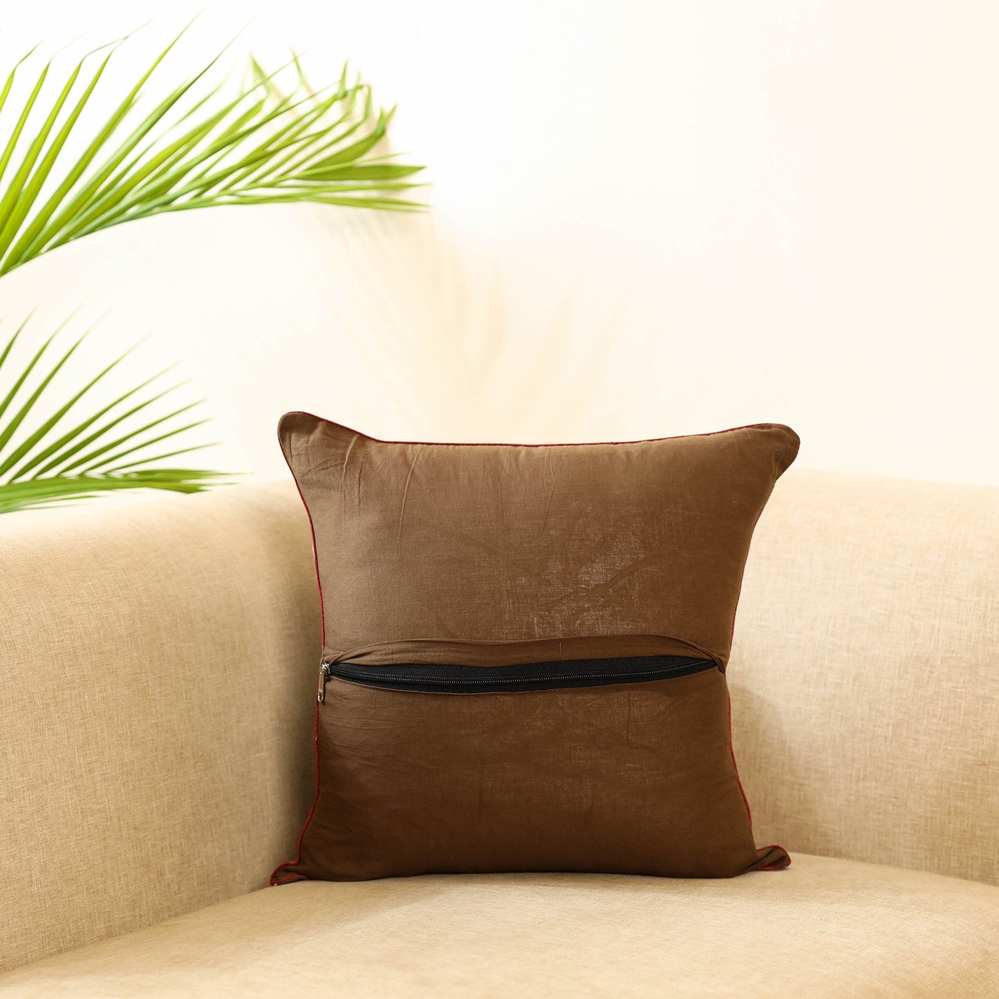 Grey - tie & dye bandhani cushion cover 27 - handcrafted