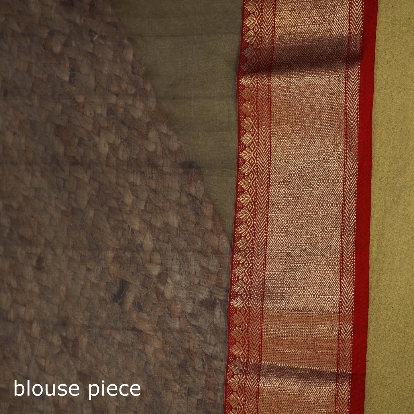 Grey - traditional handloom buti katan chanderi silk saree