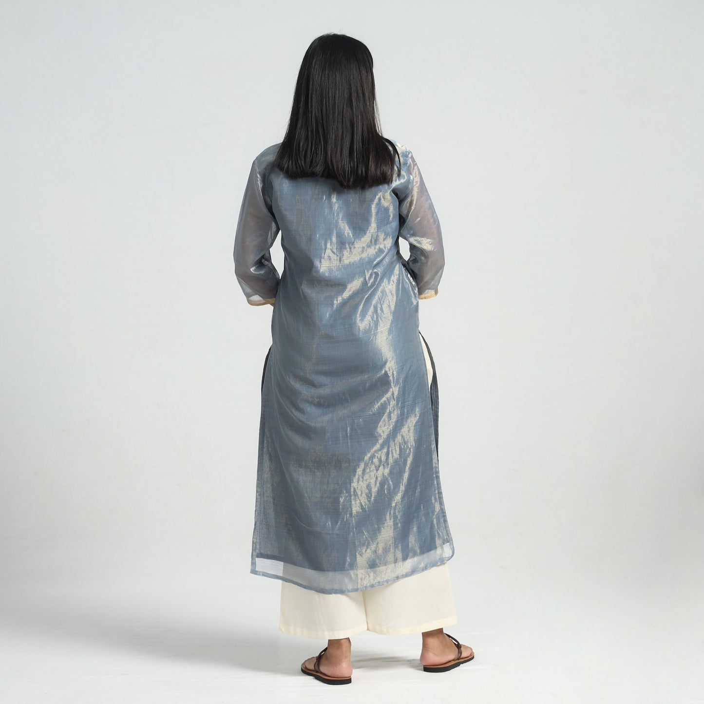Traditional Maheshwari Handloom Silk Cotton Kurta with Dupatta Set