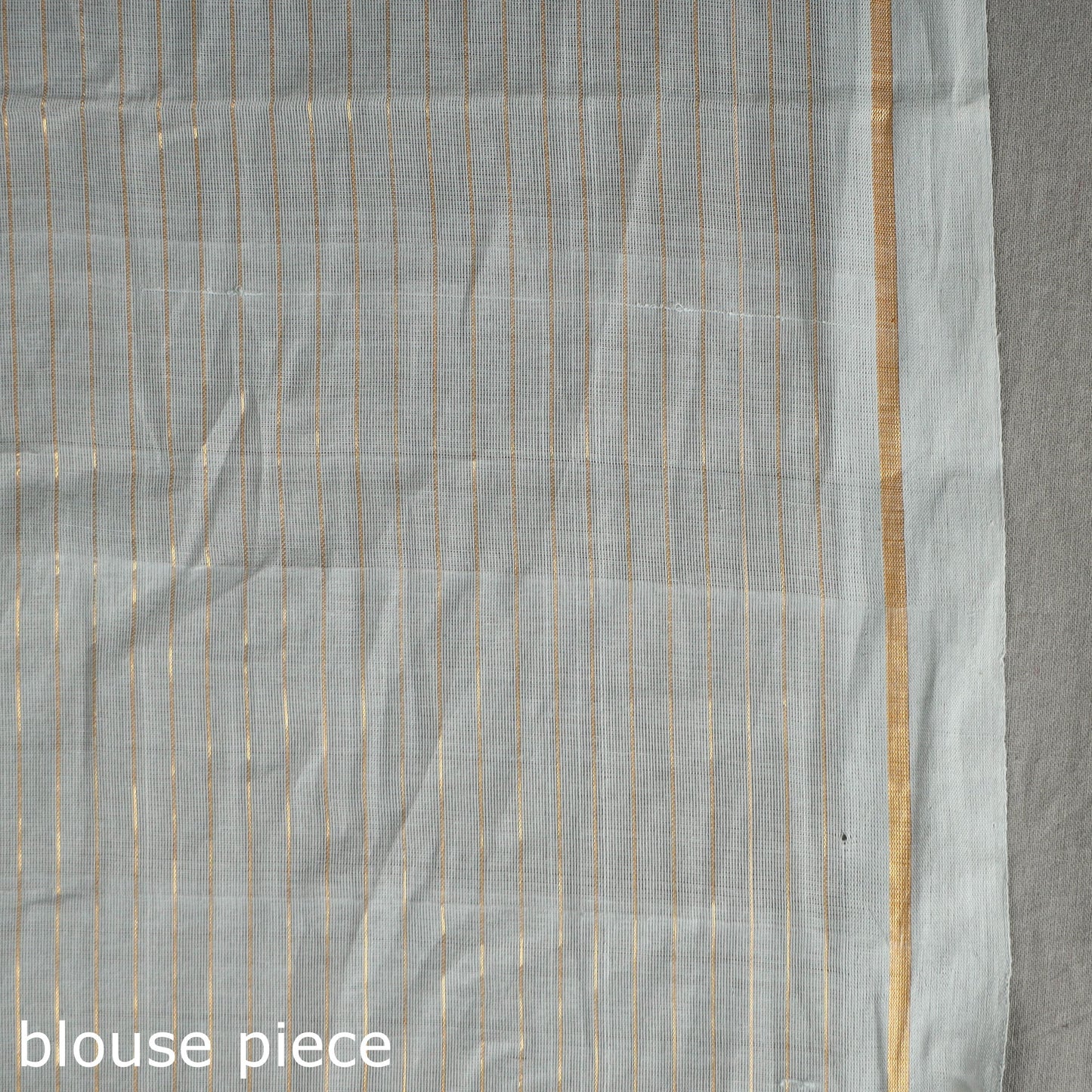 Traditional Venkatagiri Handloom Cotton Zari Checks Saree with One Side Zari Border 32