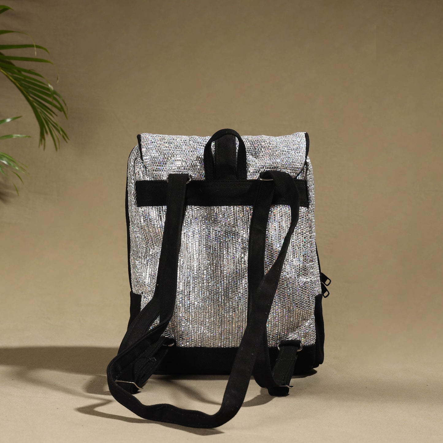 Upcycled Weave Handcrafted Laptop Backpack Online at iTokri.com
