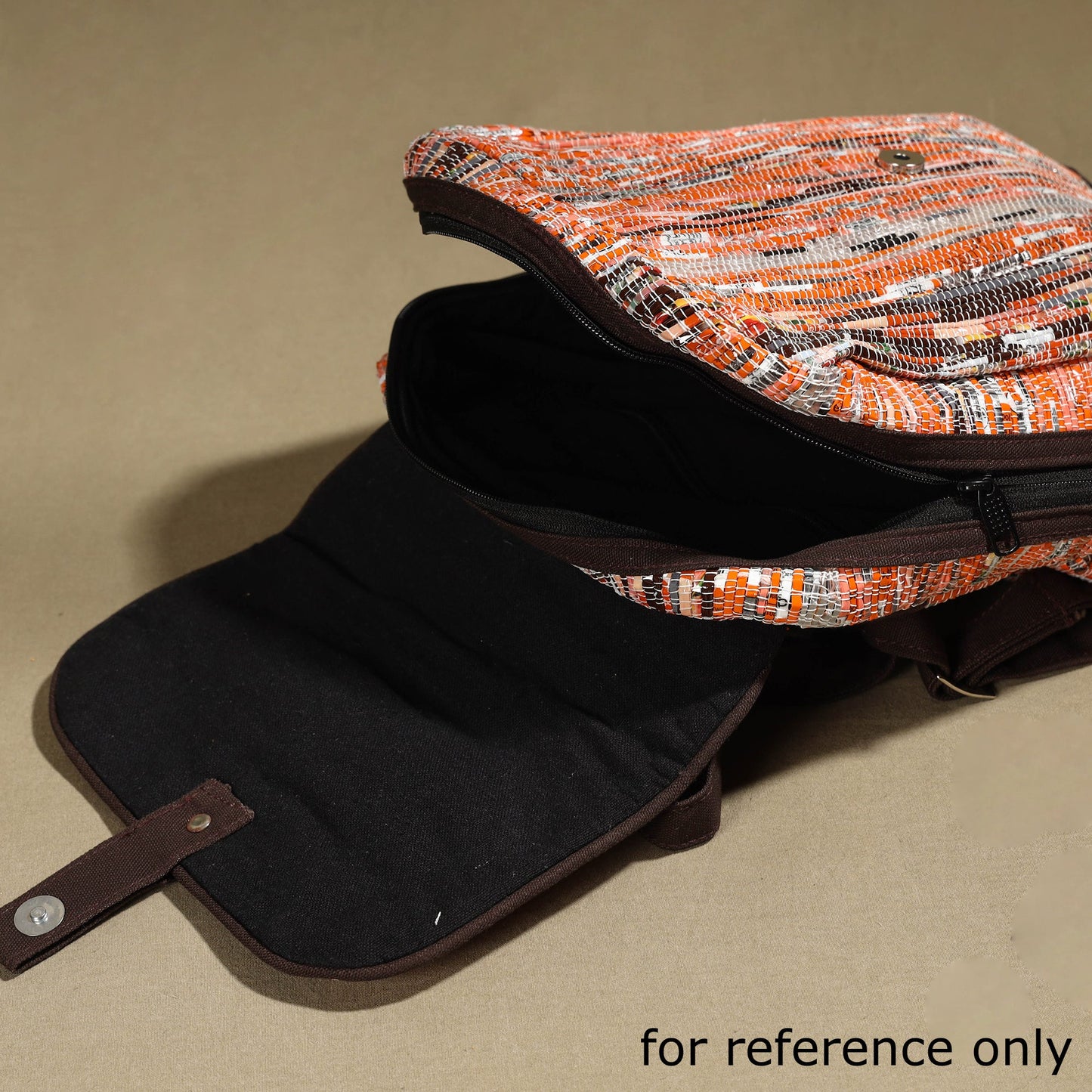 Upcycled Weave handcrafted Laptop Backpack