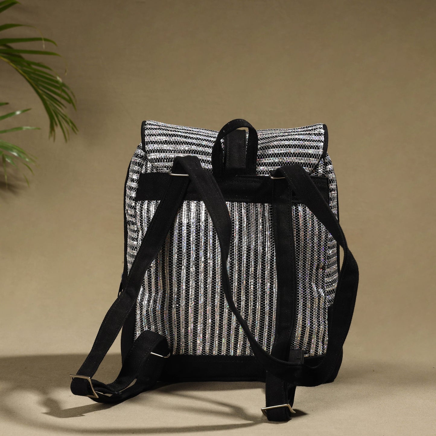 Upcycled Weave handcrafted Laptop Backpack