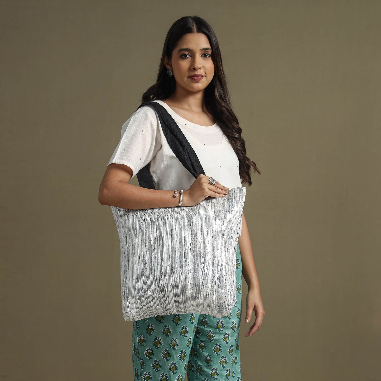 Upcycled Weave Handcrafted Shoulder Bag Online at iTokri.com