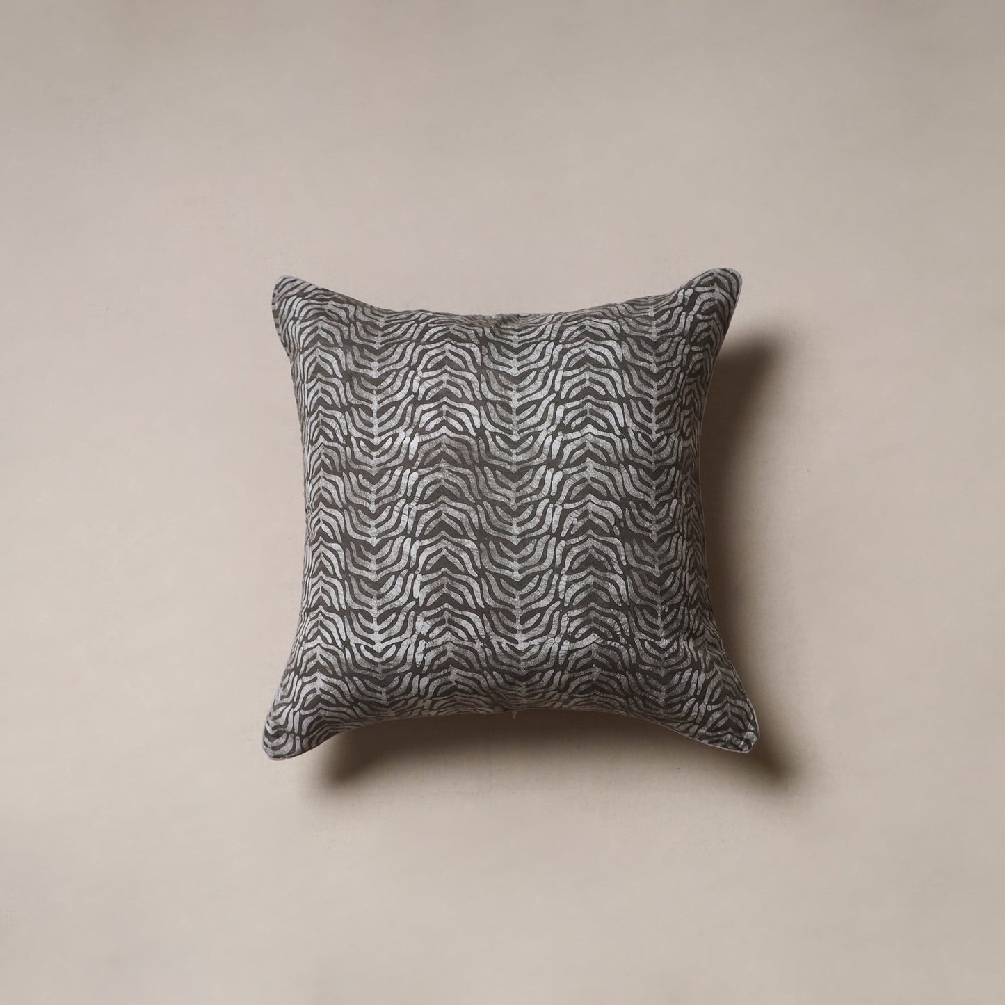 Hand block batik print cushion cover 16 - handcrafted