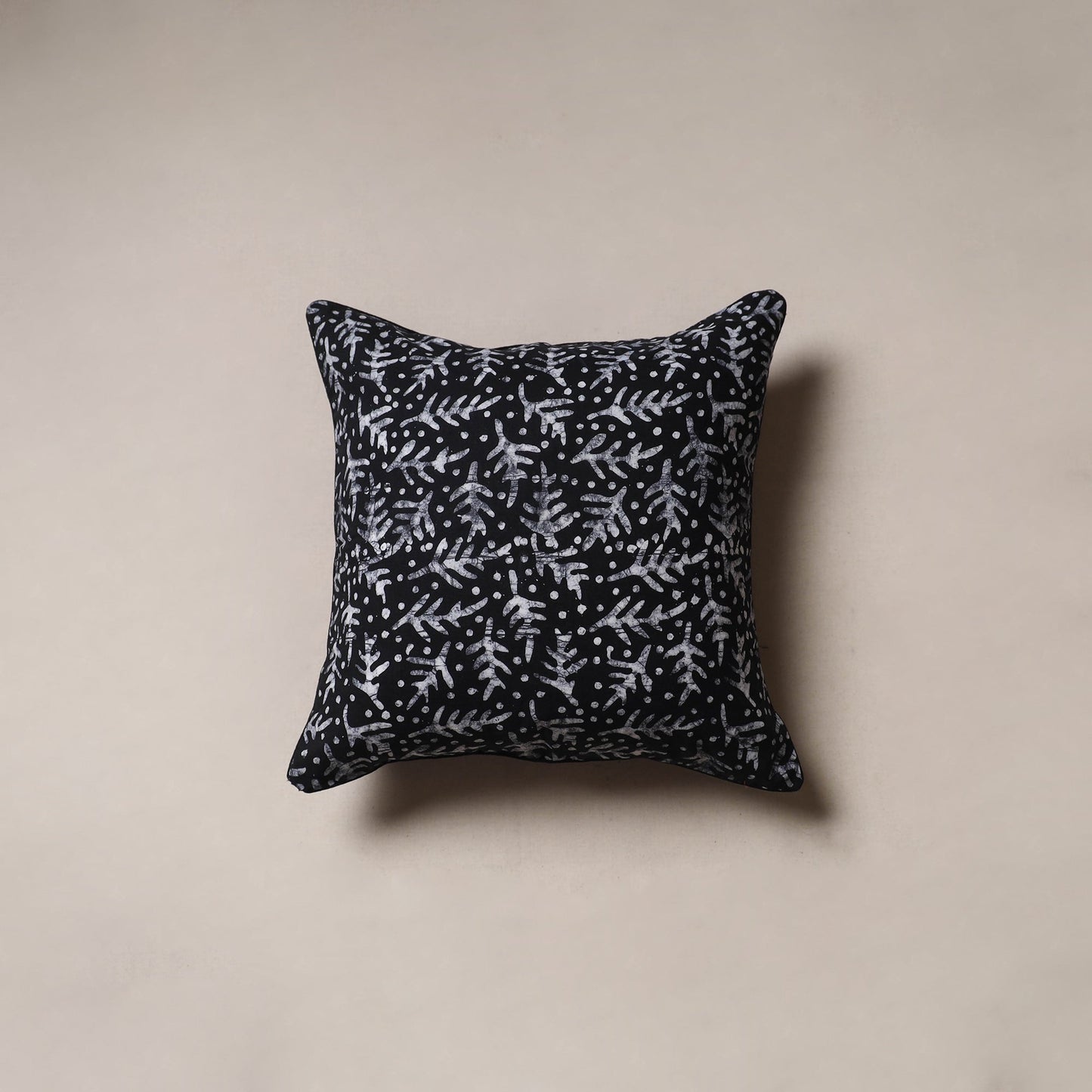 Hand block batik print cushion cover 18 - handcrafted