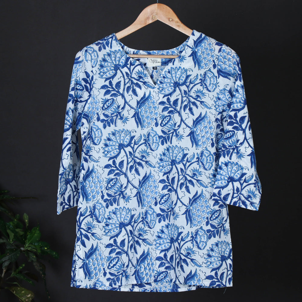 Hand Block Printed Cotton Night Suit