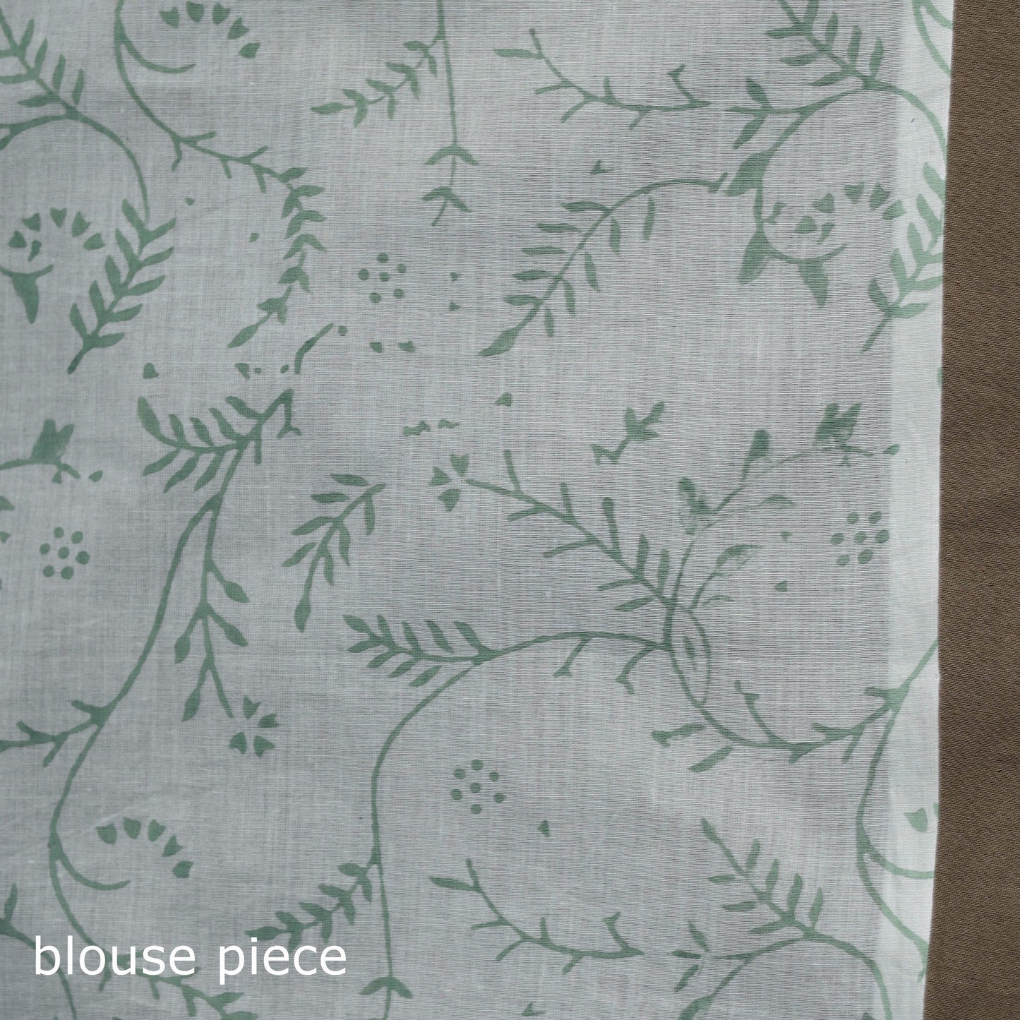 Hand block pure mul cotton sanganeri floral print saree 28