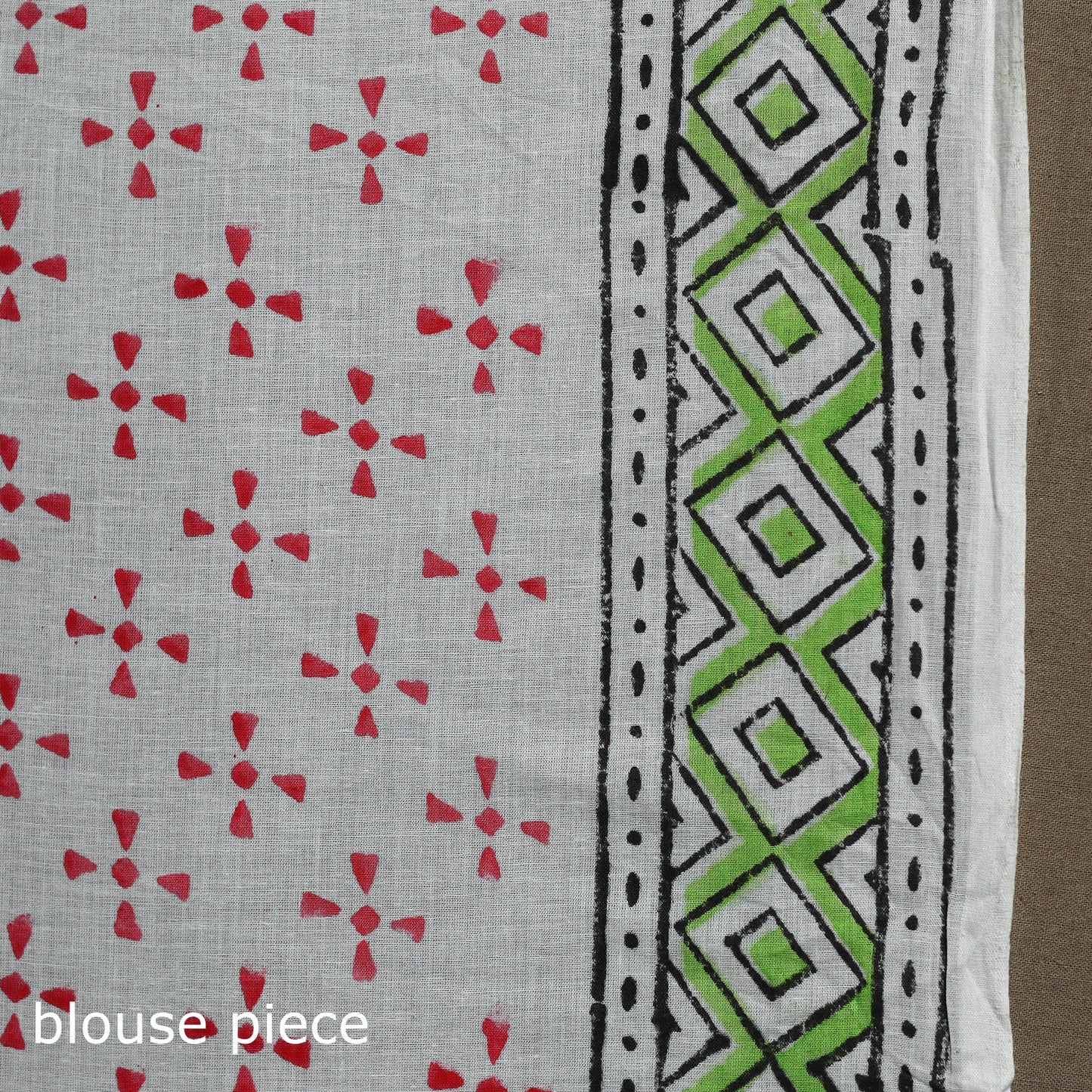 Hand block pure mul cotton sanganeri floral print saree 29
