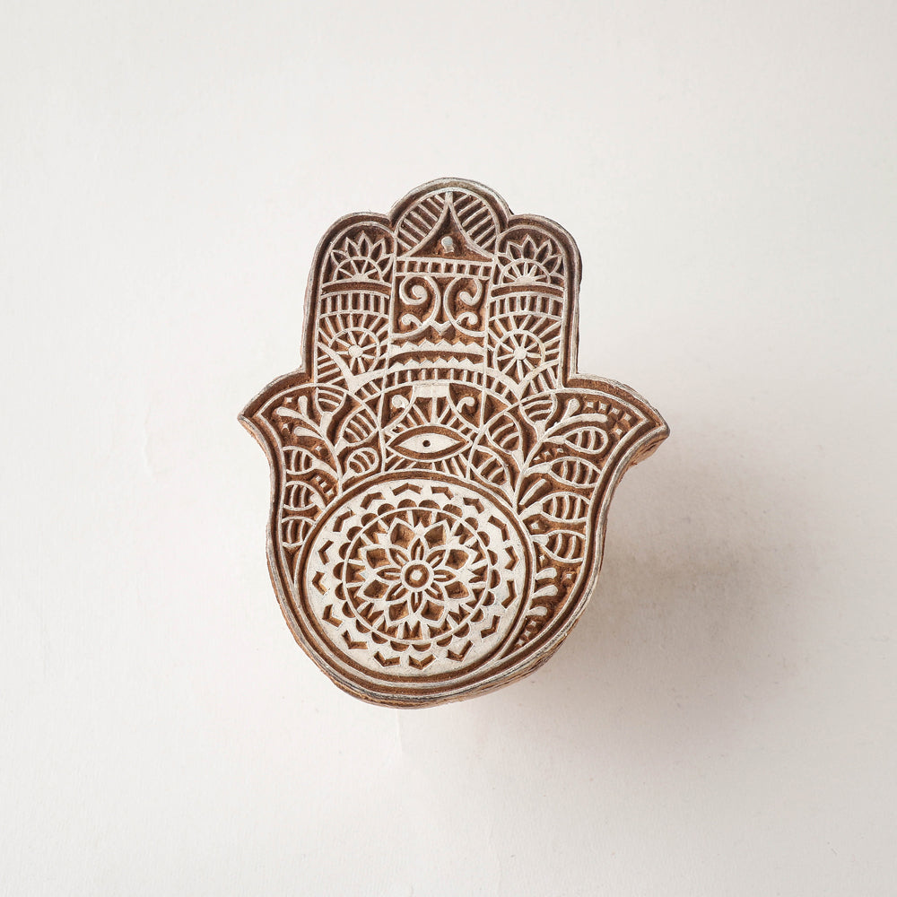 Hand-carved Rohida Wood Block (Big)