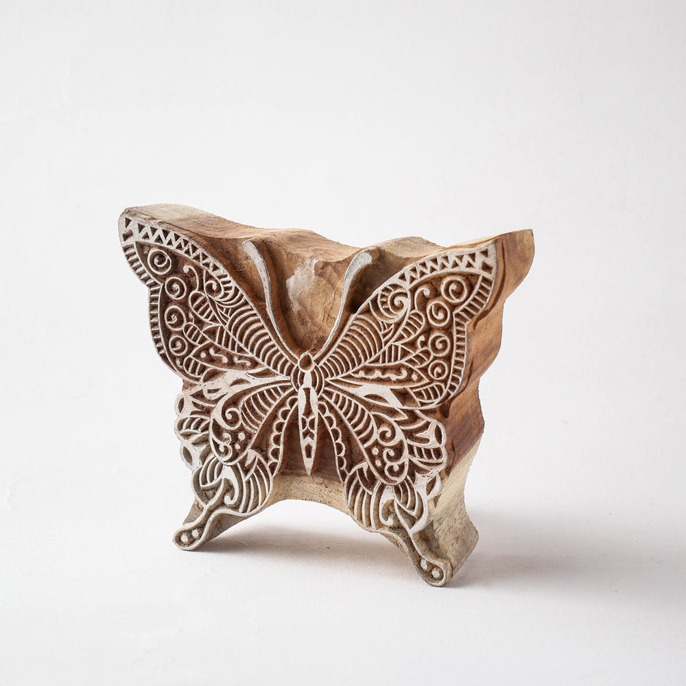 Hand-carved Rohida Wood Block (Big)