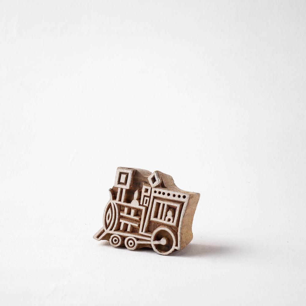 Hand-carved Rohida Wood Block (Big)