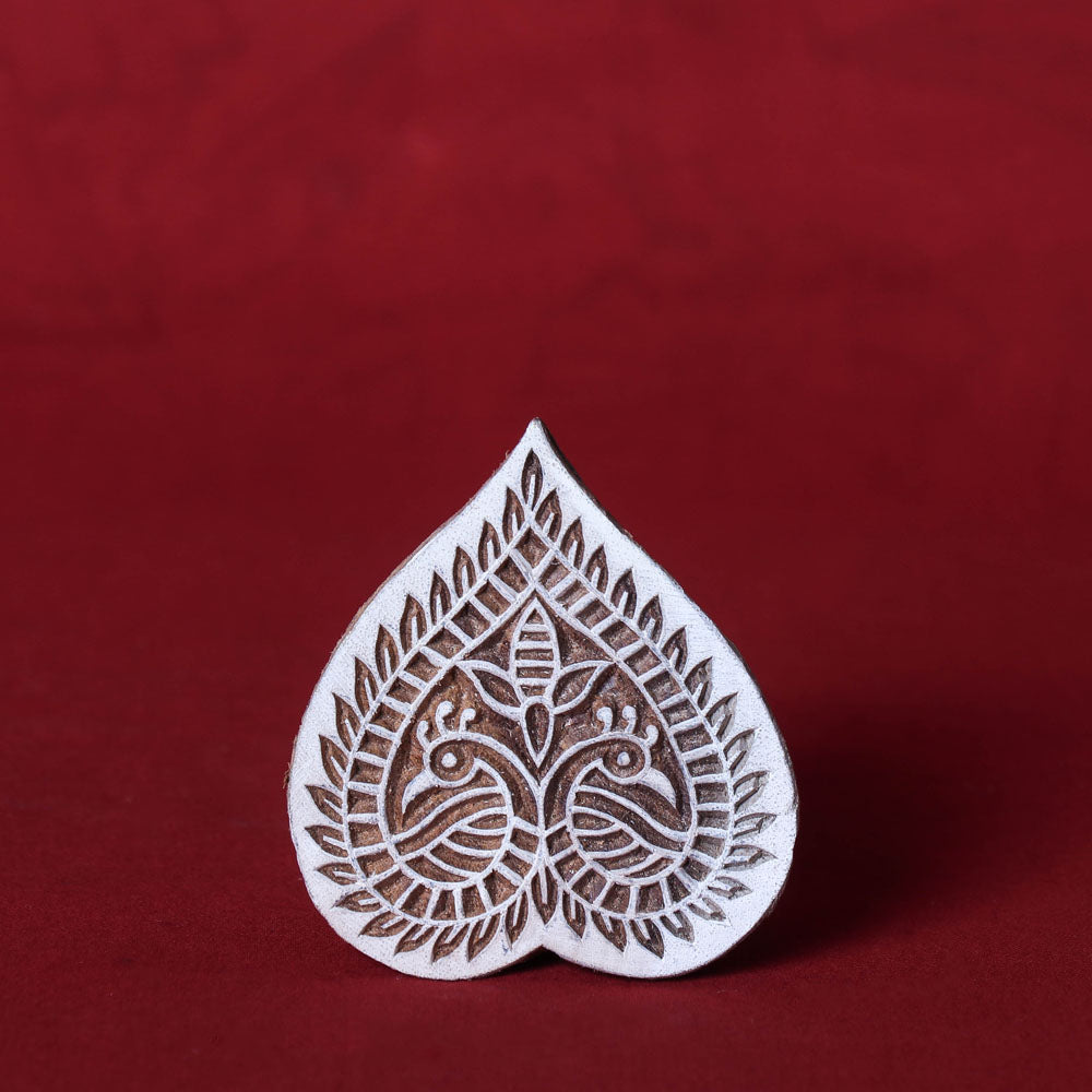 Hand-carved Rohida Wood Block (Small)