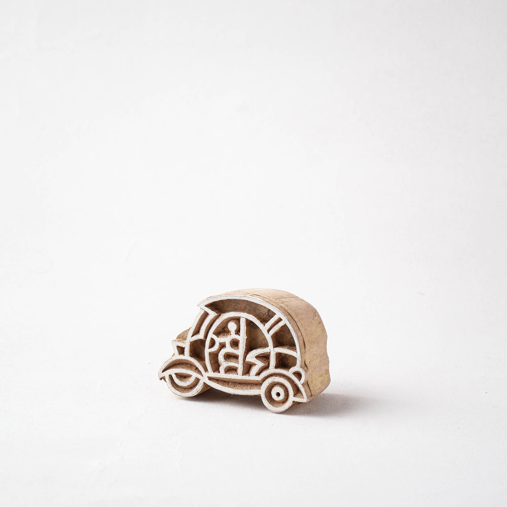 Hand-carved Rohida Wood Block (Big)