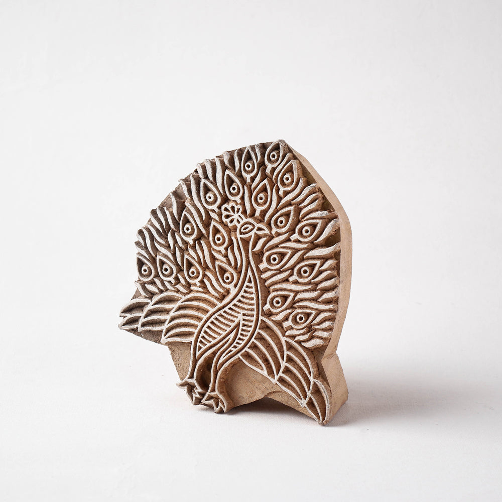 Hand-carved Sheesham Wood Block