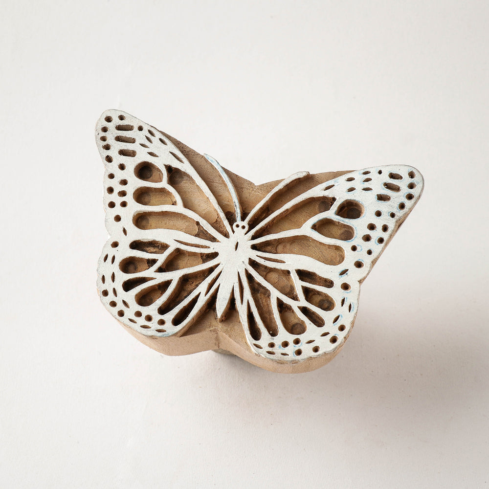 Butterfly Hand-carved Sheesham Wood Block