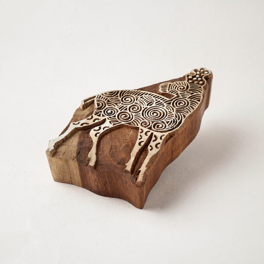 Hand-carved Sheesham Wood Block