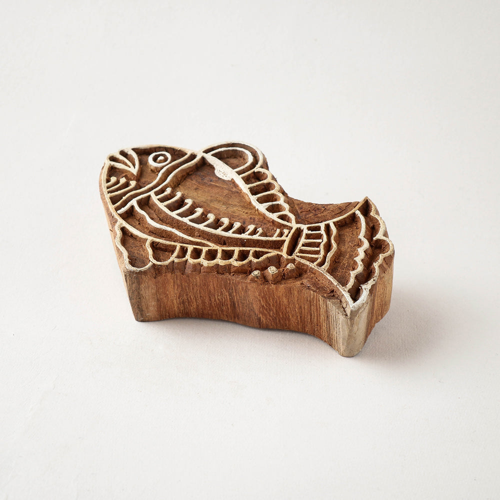 Hand-carved Sheesham Wood Block