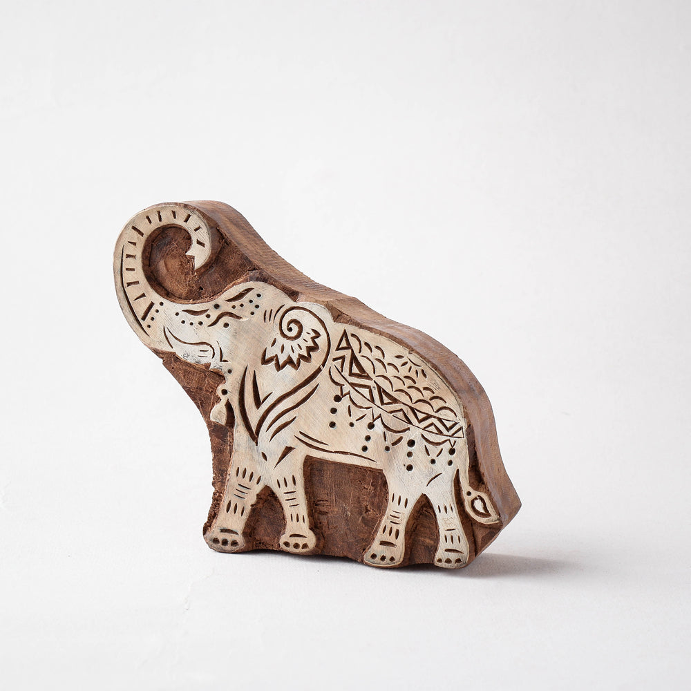 Hand-carved Sheesham Wood Block