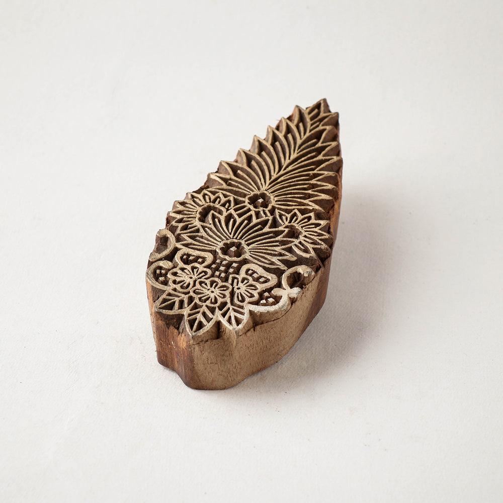 Hand-carved Sheesham Wood Block