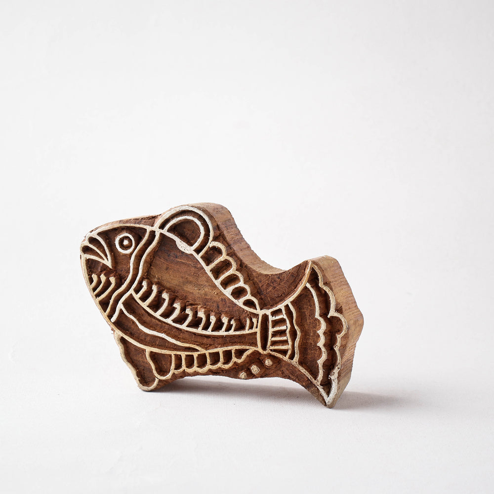 Hand-carved Sheesham Wood Block