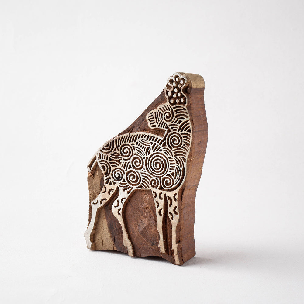 Hand-carved Sheesham Wood Block