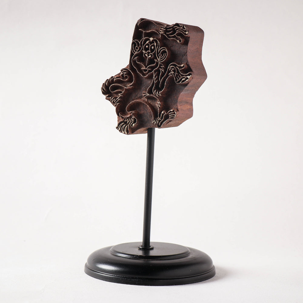 Hand-carved Sheesham Wood Block