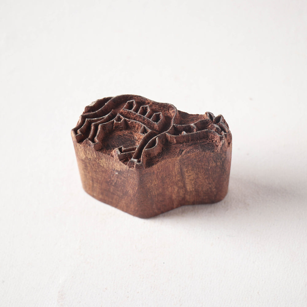 Hand-carved Sheesham Wood Block