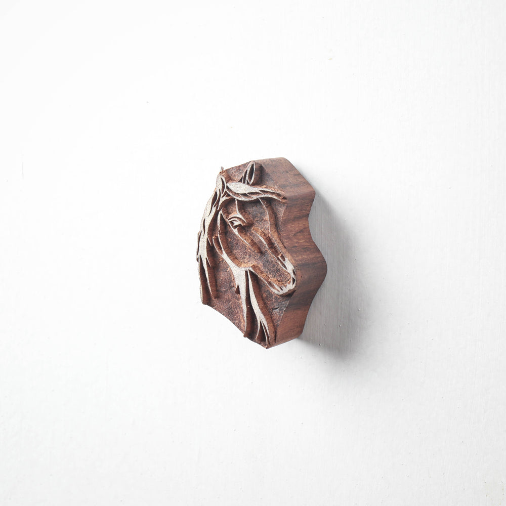 Hand-carved Sheesham Wood Block