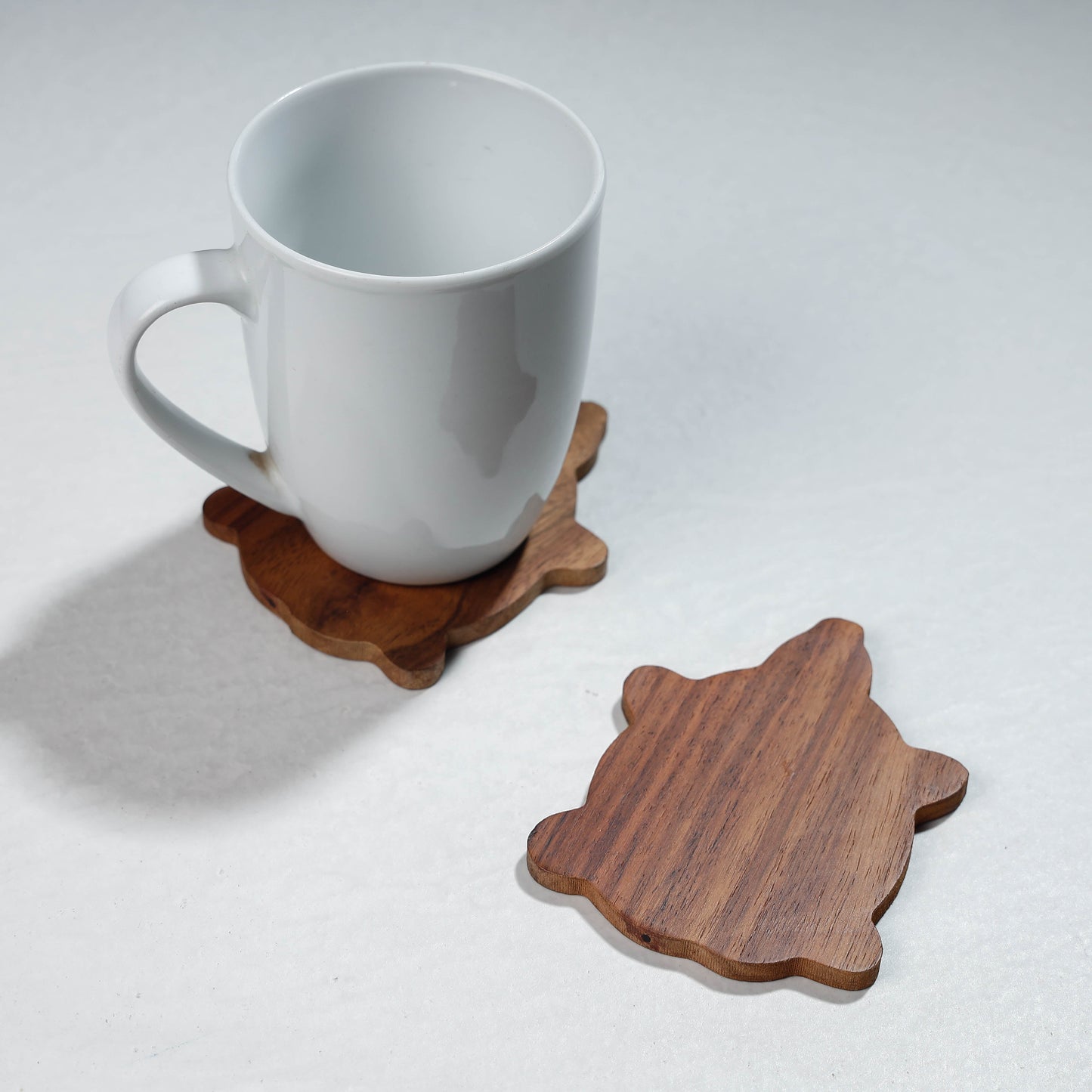 Hand Carved Sheesham Wood Coasters Online at iTokri.com