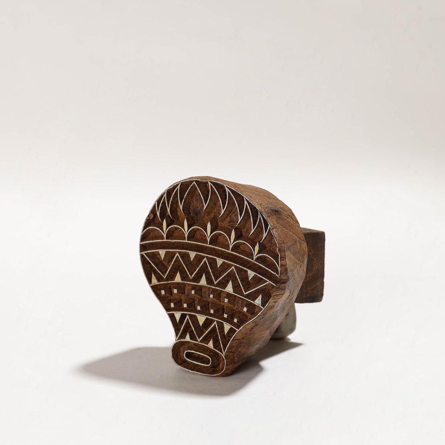Hand-carved Teak Wood Block by Gangadhar (Big) 79 Online in India l iTokri.com