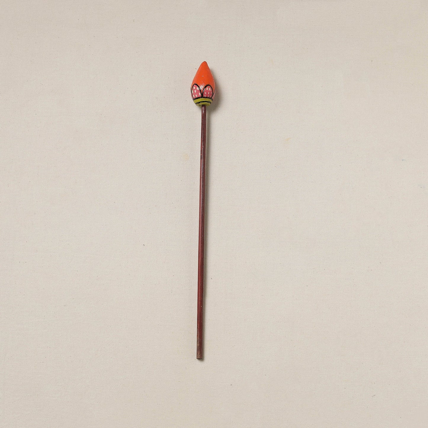 Hand-Carved Wooden Home Decor Flower Stick Online