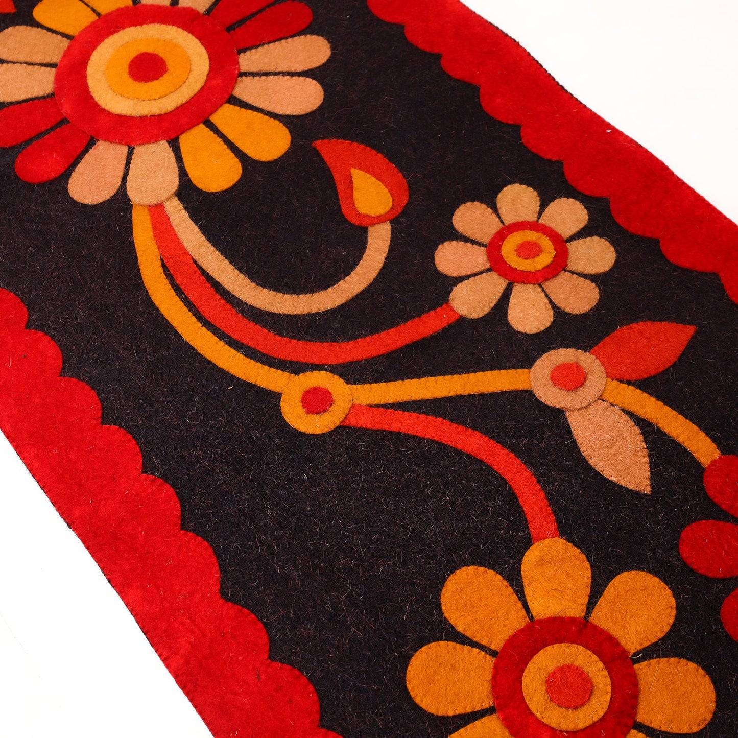 Hand Felted Pure Wool Namda Floor Mat