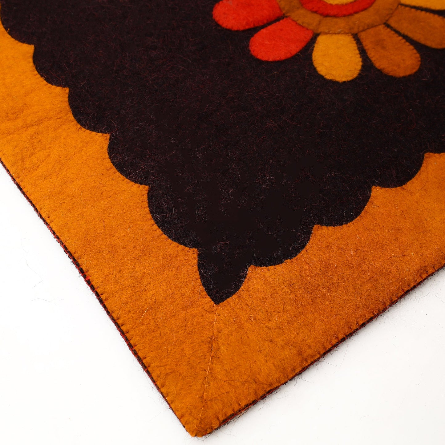 Hand Felted Pure Wool Namda Floor Mat