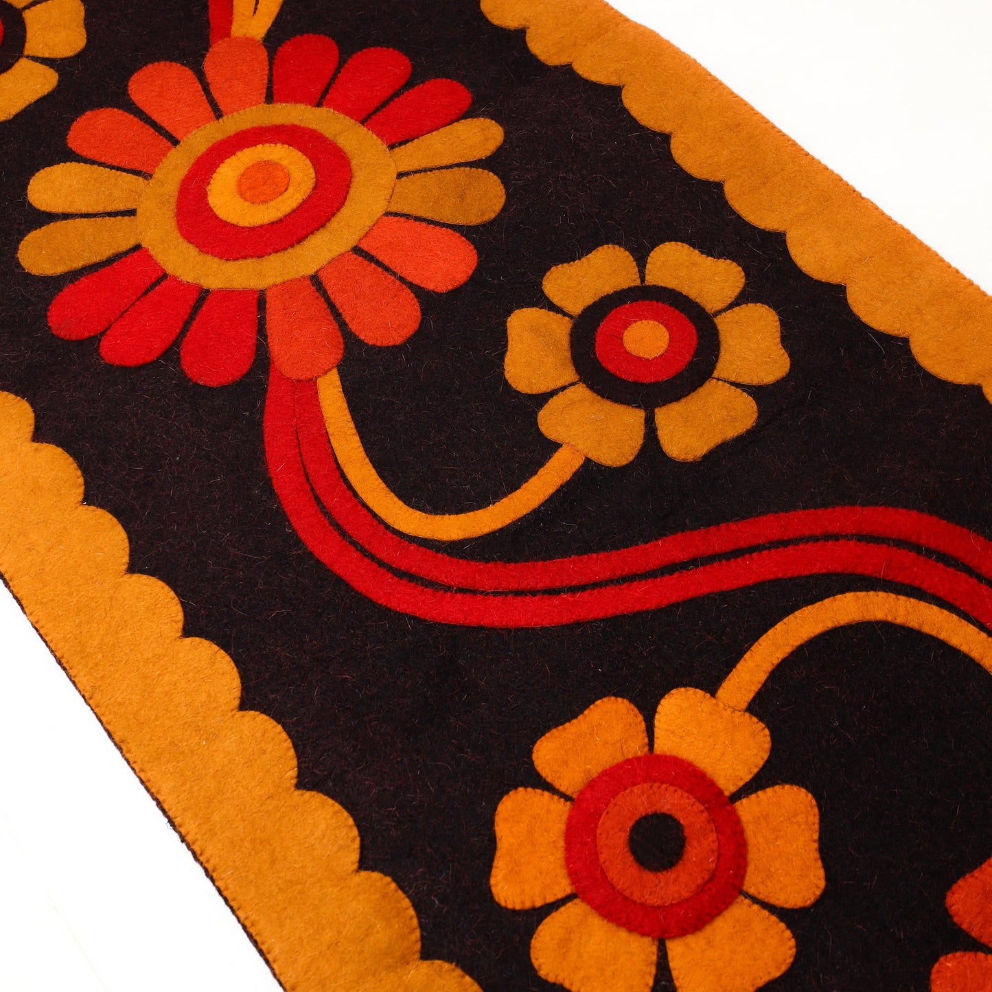 Hand Felted Pure Wool Namda Floor Mat
