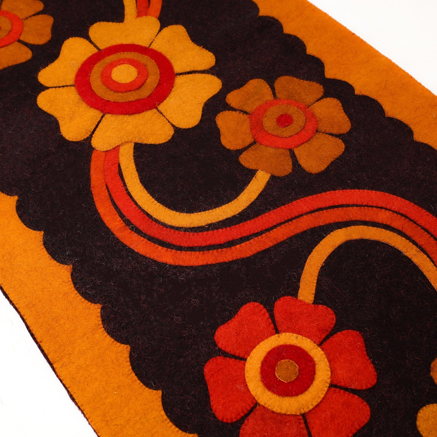 Hand Felted Pure Wool Namda Floor Mat